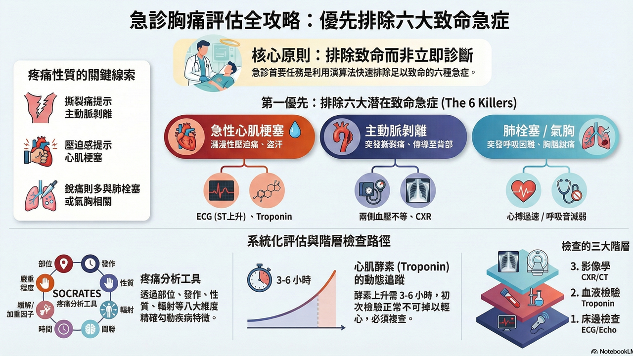 巨觀急性胸痛評估